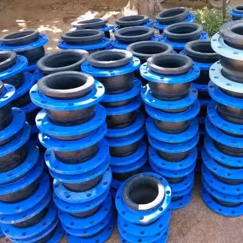 DN25-DN1600 Flexible Connector Flange Connection Single Sphere EPDM NBR SBR Csm Neoprene Hypalon Rubber Compensator Expansion Joint